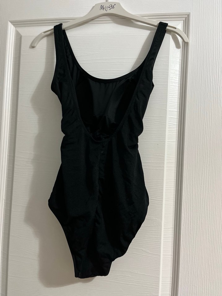 Siyah Strappy Fitted Kadın Mayo - Görsel 2