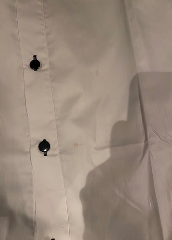 ERKEK ATA YAKA BEYAZ GÖMLEK -  KLASİK KOL DÜĞMELİ SMOKİN GÖMLEĞİ - Görsel 5