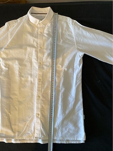 s Beden Jack & Jones Erkek Beyaz Gömlek Slim Fit Oxford Kalın Pamuk