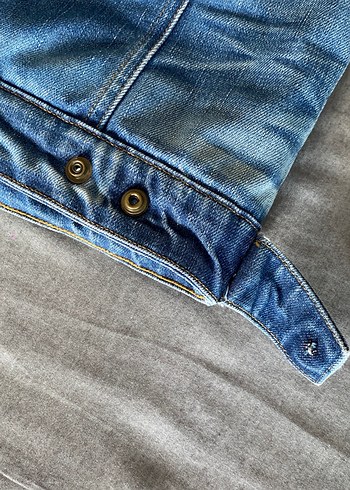 m Beden Düğmeli Mavi İçi Yünlü Denim Ceket - Jack & Jones