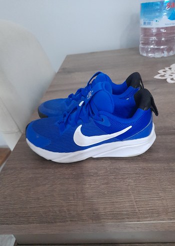 30 Beden Mavi Basketbol Ayakkabısı Velcro Detaylı