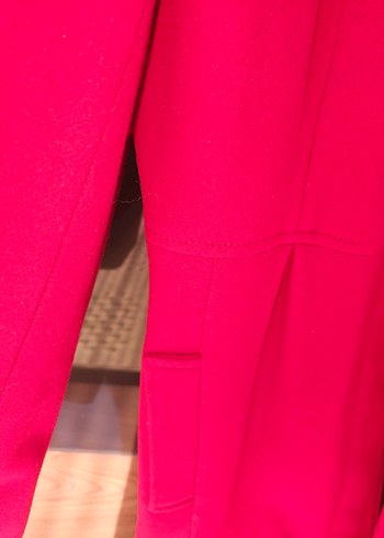 M&S Kırmızı Kadın Kaban - Görsel 3