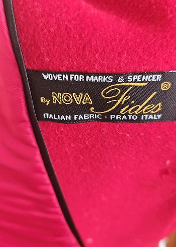 M&S Kırmızı Kadın Kaban - Görsel 6