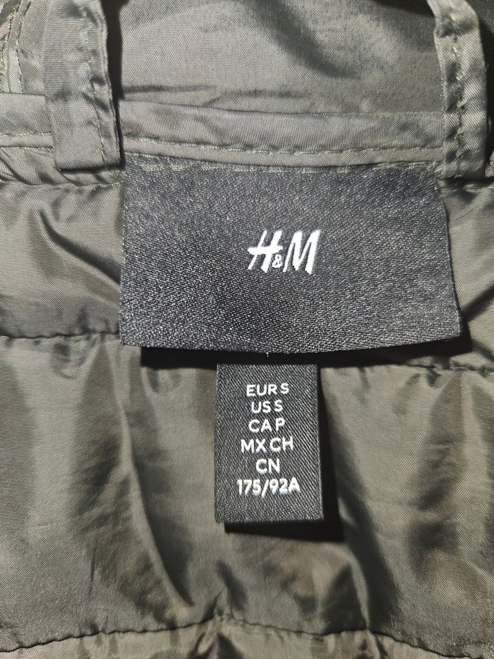 Haki yeşil Kapüşonlu Erkek ince Mont, Fermuarlı - Görsel 2