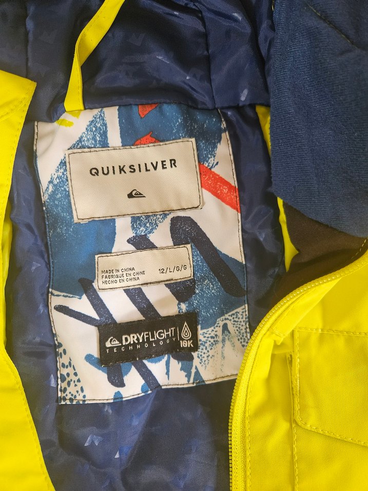 Quiksilver Erkek Sarı Fermuarlı Mont - Görsel 2