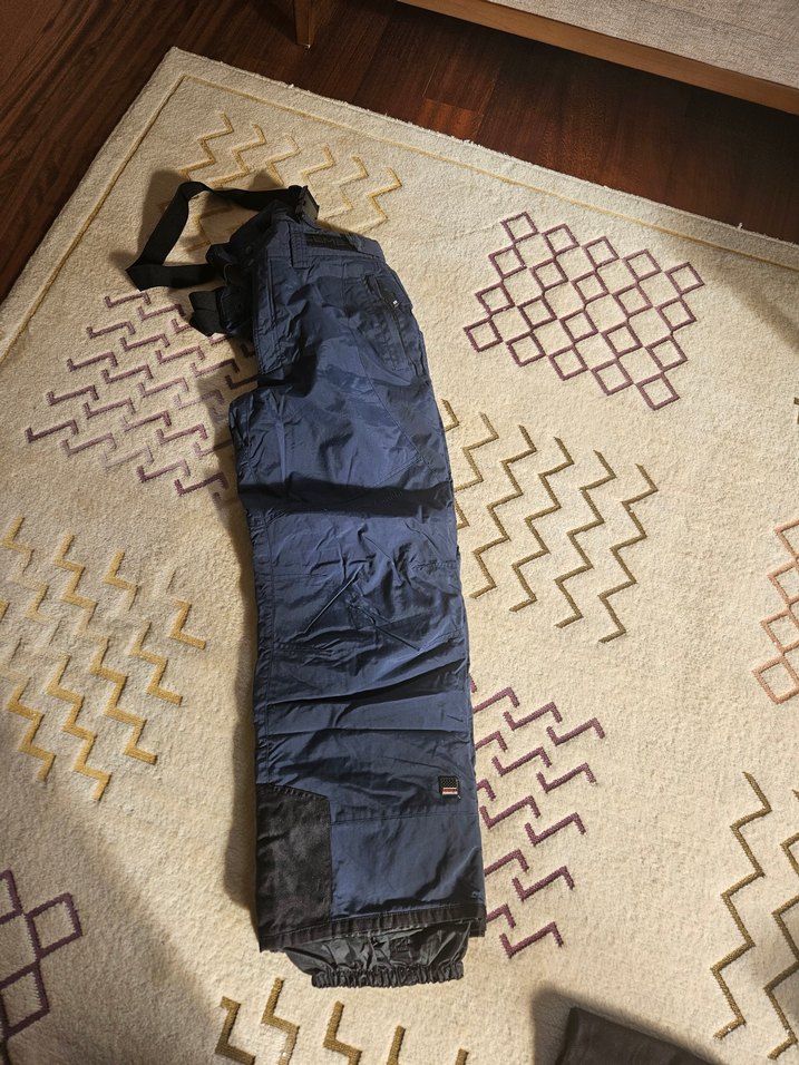 Erkek lacivert kayak/snowboard Pantolonu, askılı, Sokak Stili - Görsel 2