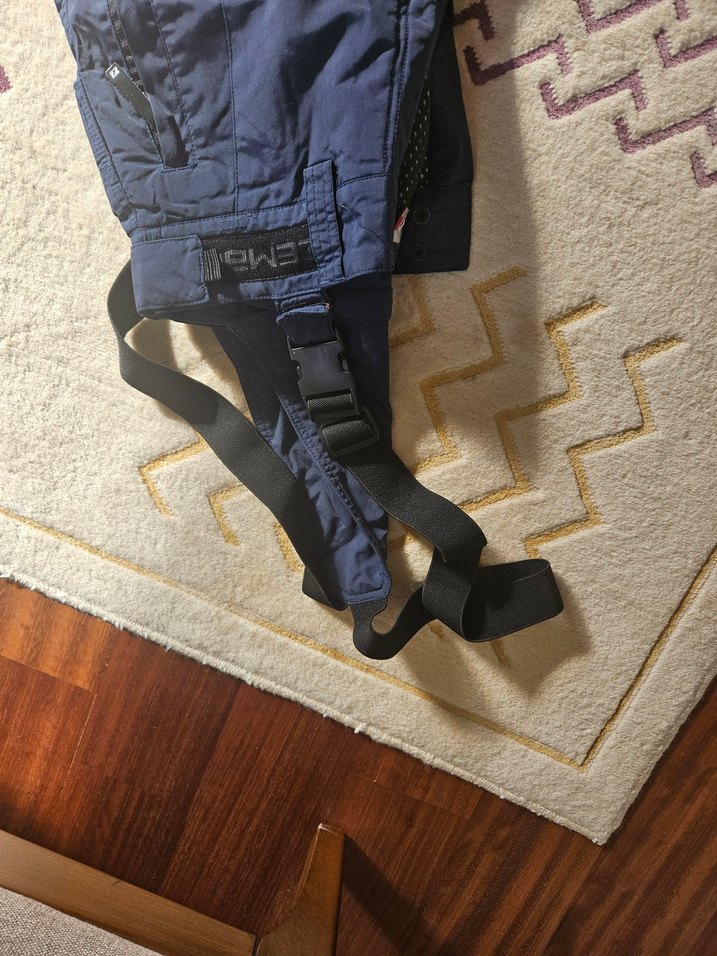 Erkek lacivert kayak/snowboard Pantolonu, askılı, Sokak Stili - Görsel 5