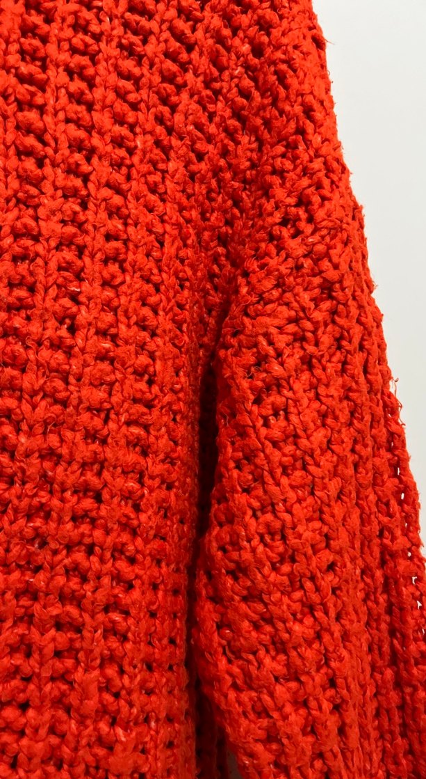 Turuncu Kadın Örgü Kazak - Görsel 2