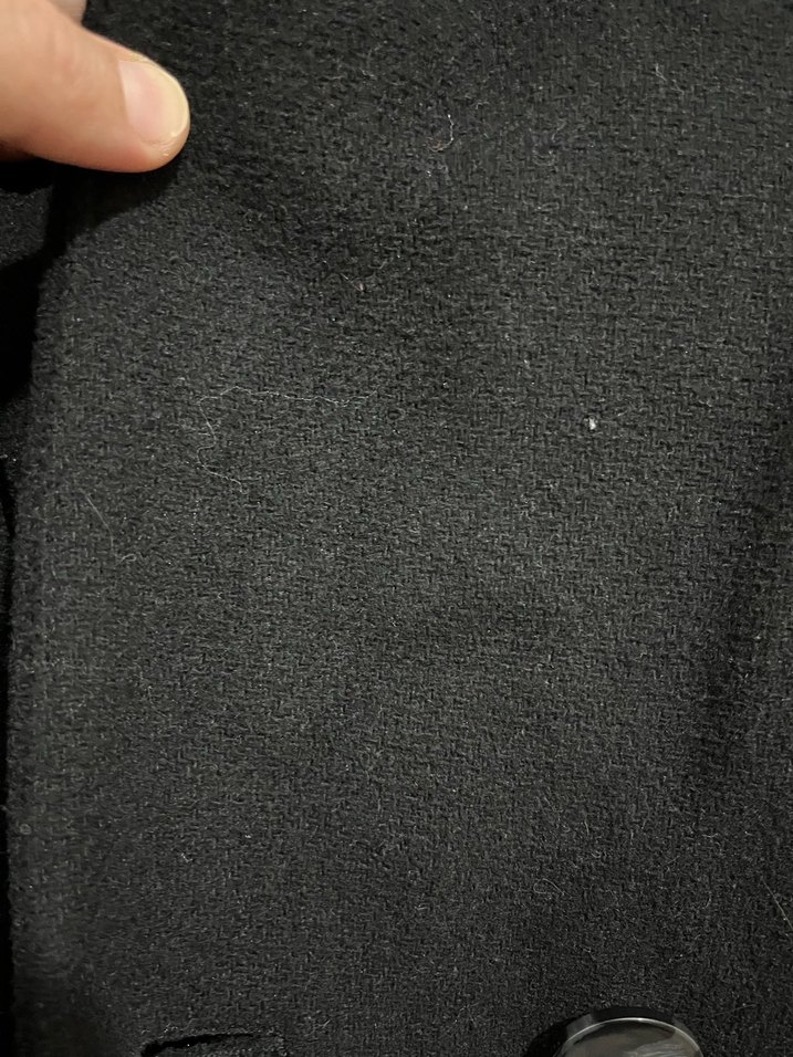 Siyah Düğmeli Uzun Kaban - Görsel 3