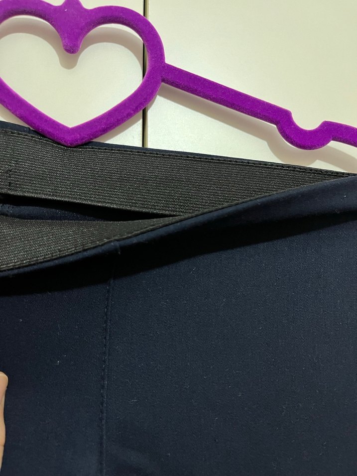 Lacivert Kadın Kumaş Pantolon - Ofis Şıklığı - Görsel 3