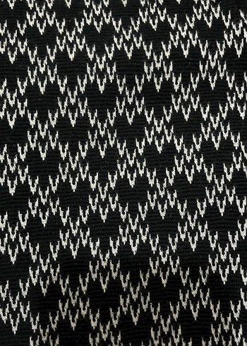 Desenli Siyah diz üstü  Etek - Görsel 2