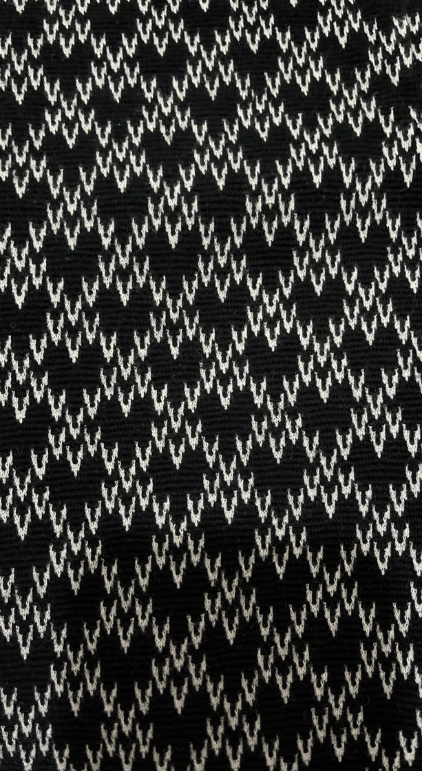 Desenli Siyah diz üstü  Etek - Görsel 2