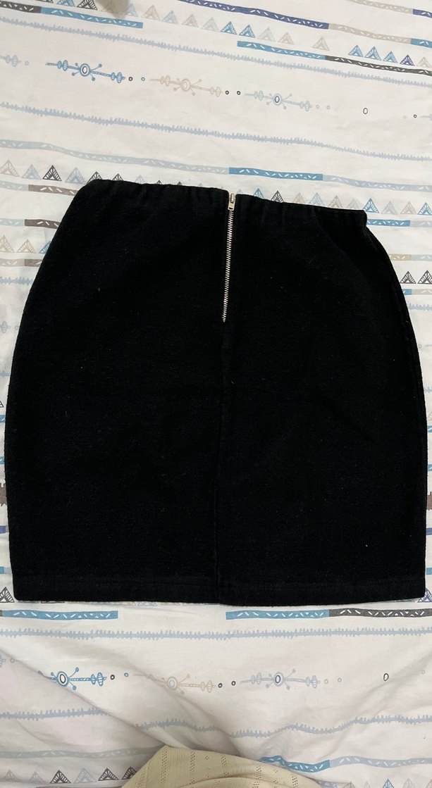 Kadın Siyah Midi Mini Etek - Görsel 2