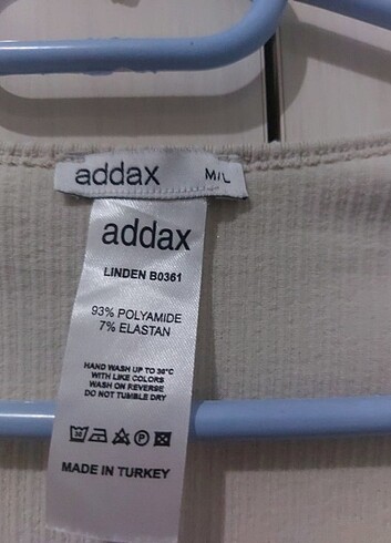 m Beden ten rengi Renk Addax bluz