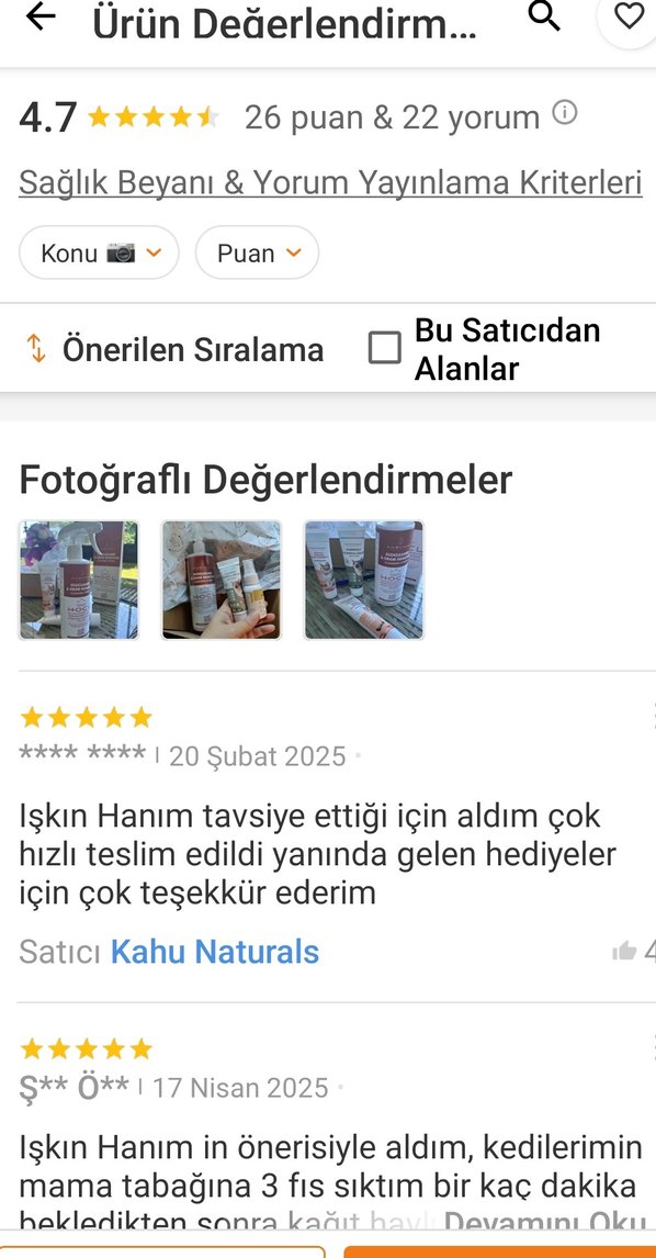 KAHU Naturals HOC Temizleyici ve Koku Giderici Sprey - Görsel 4