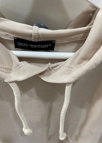 Quzu Bej Kolsuz Kadın Sweatshirt