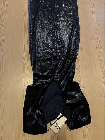 Zara ZW Collection kadife elbise