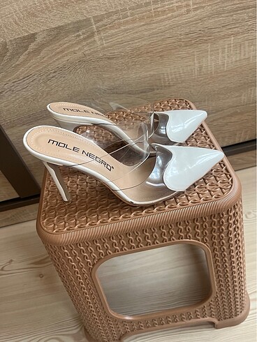 Şeffaf stiletto terlik