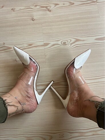 Zara Şeffaf stiletto terlik