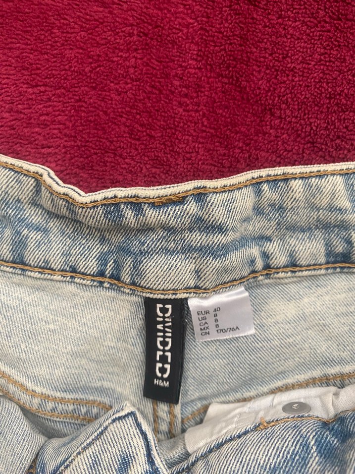 Düğmeli Mini Tie-Dye Kadın Kot Şort - Görsel 3