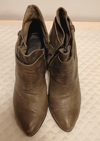 Haki Gerçek Deri Kadın
Topuklu BOT - Görsel 2