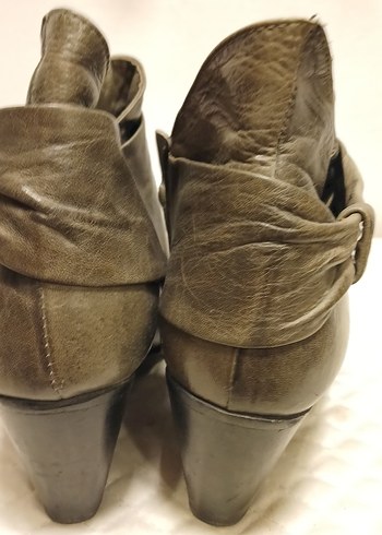 Haki Gerçek Deri Kadın
Topuklu BOT - Görsel 4