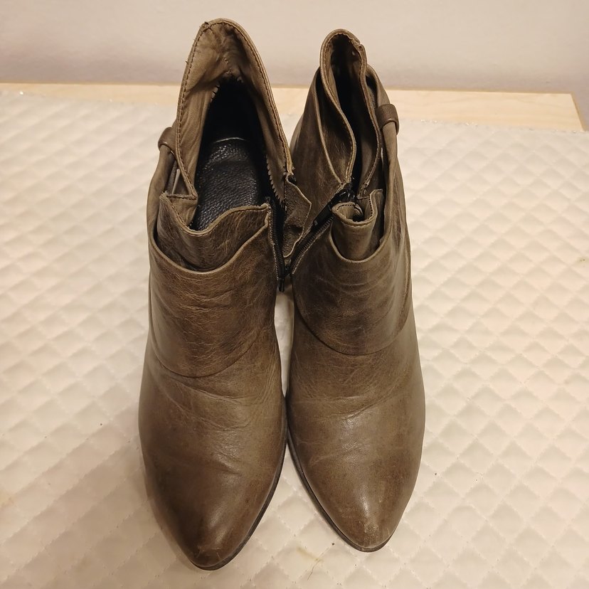 Haki Gerçek Deri Kadın 
Topuklu BOT - Görsel 2