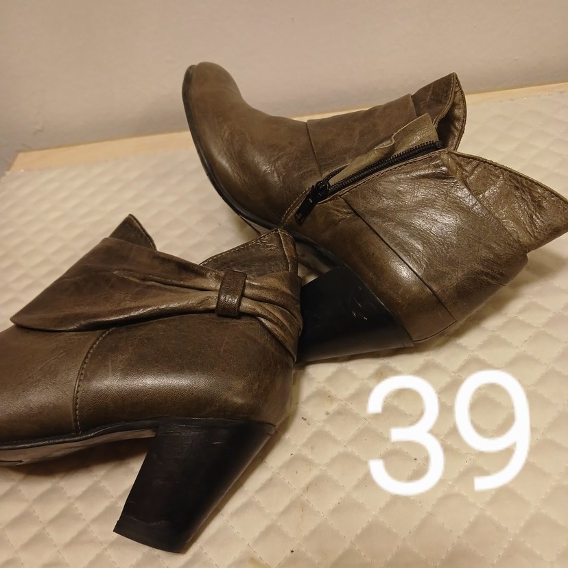 Haki Gerçek Deri Kadın 
Topuklu BOT - Görsel 5