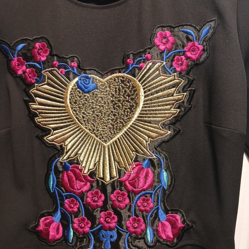 Boncuk İşlemeli Uzun Kollu Bohem Elbise - Görsel 4