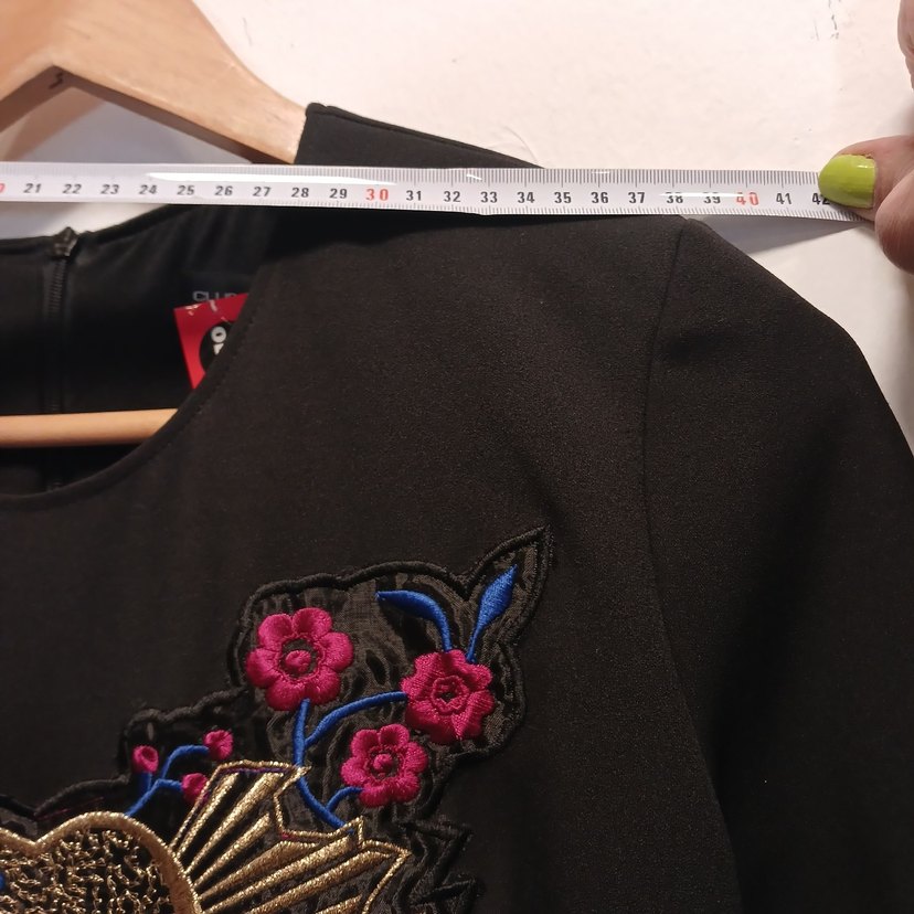 Boncuk İşlemeli Uzun Kollu Bohem Elbise - Görsel 5