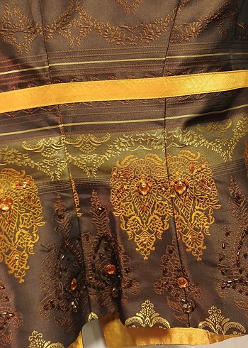 Düğmeli Vintage Nakışlı Kadın Ceket - Görsel 6