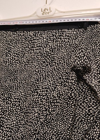 Siyah Beyaz Zebra Desenli Mini Etek - Görsel 6