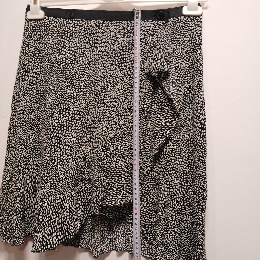 Siyah Beyaz Zebra Desenli Mini Etek - Görsel 5