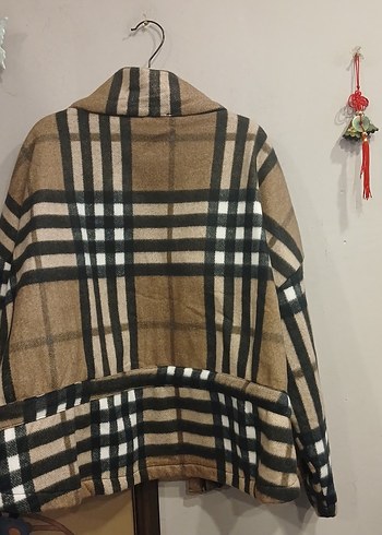 Kahverengi Ekose Mini Kadın Gömlek - Görsel 2