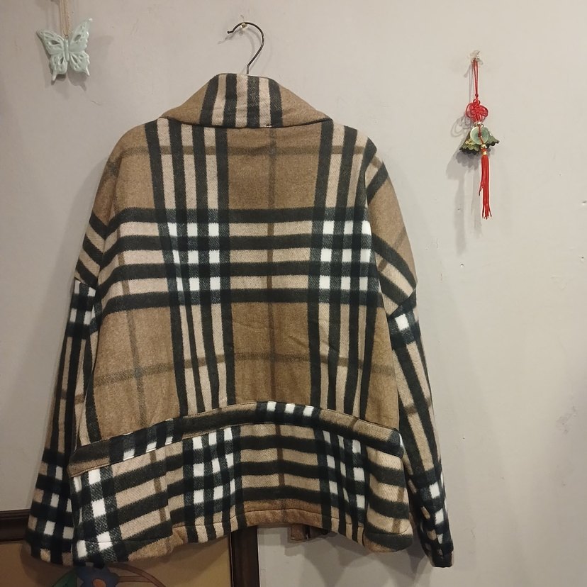 Kahverengi Ekose Mini Kadın Gömlek - Görsel 2