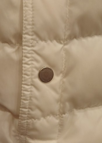 TOMMY HİLFİGER Kürk Detaylı Beyaz Kadın Kışlık Mont - Görsel 3