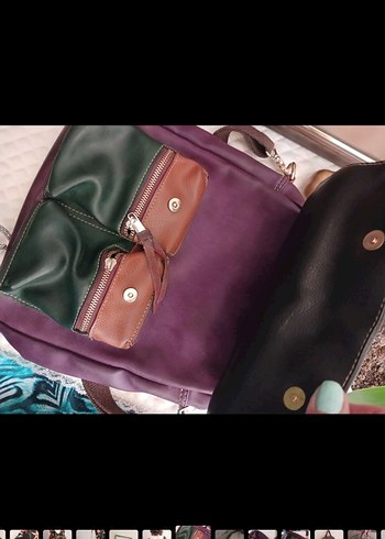 Kahverengi Gerçek Deri Kadın Sırt Çantası - Görsel 2