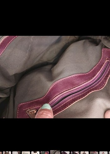 Kahverengi Gerçek Deri Kadın Sırt Çantası - Görsel 3