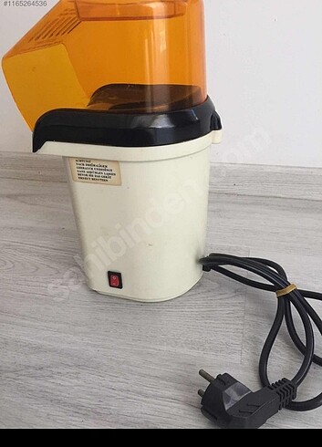 Elektrikli mısır patlatma makinası