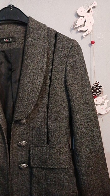 s Beden gri Renk GRİ Blazer Ceket