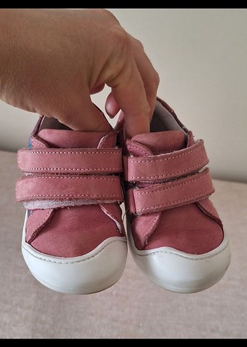 Pembe Süet Kız Bebek İlk Adım Ayakkabısı
