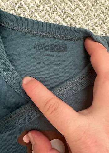 Uzun Kollu, Düğmeli, Baskılı Bebek Zıbını - Görsel 2