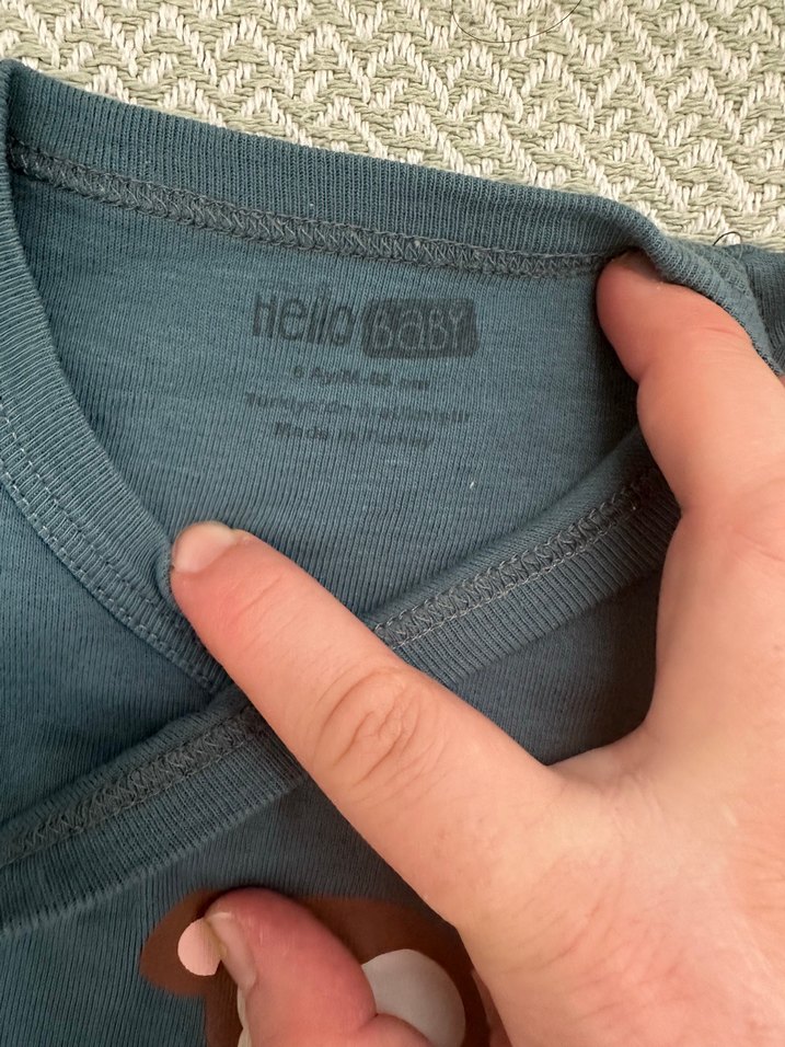 Uzun Kollu, Düğmeli, Baskılı Bebek Zıbını - Görsel 2