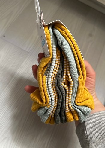 Erkek Çocuk Sarı ve yeşil Çorap Seti - Görsel 4