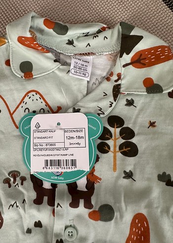 LC Waikiki Uzun Kollu Baskılı Erkek Çocuk Pijaması