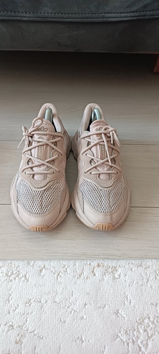 adidas ozweego orjinal Bej Bağcıklı Kadın Spor Ayakkabı - Görsel 3