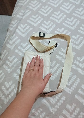 Beyaz Kapitone Kadın Çanta - Görsel 2