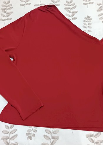Kırmızı Uzun Kollu bluz - Görsel 2