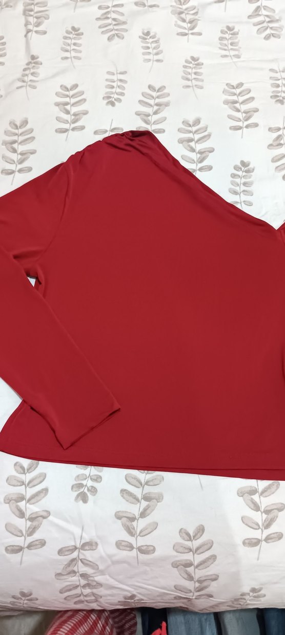 Kırmızı Uzun Kollu bluz - Görsel 2