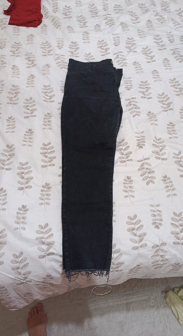 Siyah Kadın Kot Pantolon - Görsel 2